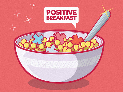 Positive Breakfast animation app art branding colors cool design funny graphic icon illustration inspiration logo poster ui vector web