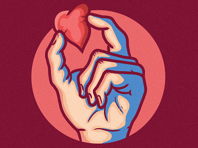 Hold My Heart animation app branding colors cool design flat graphic icon illustration inspiration logo poster shirt ui ux vector web work
