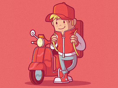 Delivery Man! art branding cartoon character colors comics cool design draw graphic illustration inspiration logo style vector work