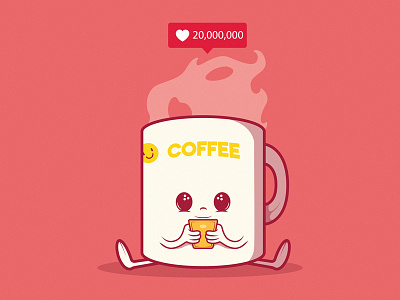 Love Coffee branding character colors design graphic illustration inspiration logo ui vector