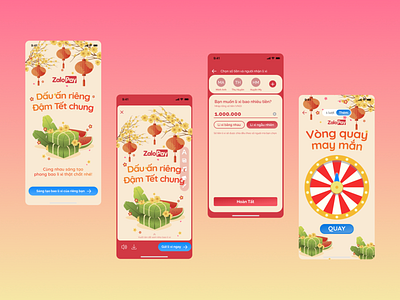 ZaloPay's Tet Holiday Gamification app design gamification mobile product design ui ux zalo