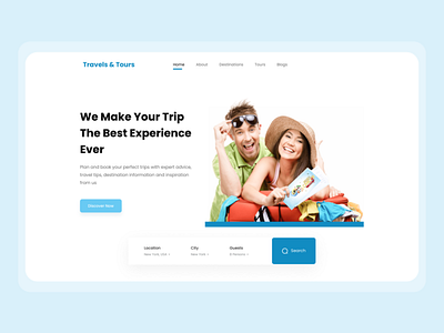 Travel Agency Website agency branding design landing page ui ux website