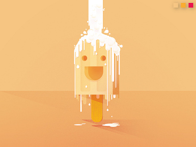 Colorstrations: Creamsicle blends color colorscheme colorstrations creamsicle gradients illustration milky orange shapes smile summertime texture tomato yum