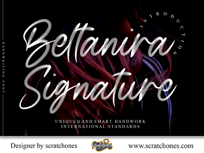 Beltanira Signature | Script-Handwriting Font branding brush font calligraphy dafont design download font elegant free font hand writing handwriting handwritten illustration logo romantic font scratchones scratchones.com script vector wedding font