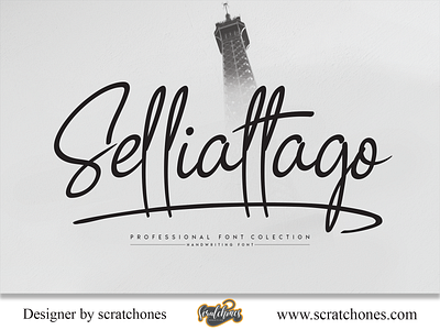 Selliattago | Script-Handwriting Font branding brush font calligraphy dafont design download font elegant free font hand writing handwriting handwritten illustration logo romantic font scratchones scratchones.com script vector wedding font