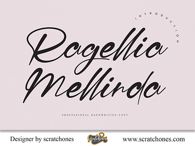 Rogellia Mellinda | Script-Handwriting Font dafont download font font free font hand writing handwriting handwriting font handwritten scratchones script