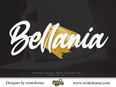 Bellania | Script-Handwriting Font branding brush font calligraphy dafont design download font elegant fonts free font hand writing handwriting handwritten illustration logo romantic font scratchones scratchones.com script vector wedding font