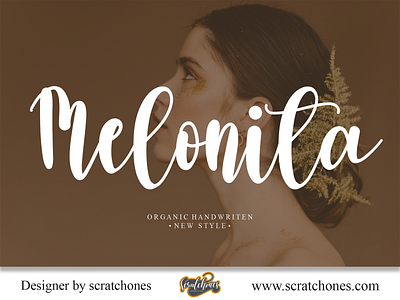 Melonita | Script-Handwriting Font branding brush font calligraphy dafont design download font free font hand writing handwriting handwritten illustration logo romantic font scratchones scratchones.com script vector wedding font