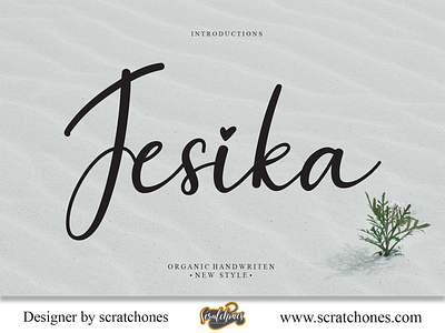 Jesika | Script-Handwriting Font branding brush font calligraphy dafont design download font free font hand writing handwriting handwritten illustration logo romantic font scratchones scratchones.com script vector wedding font