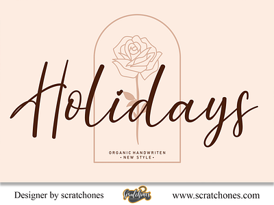 Holidays | Script-Handwriting Font