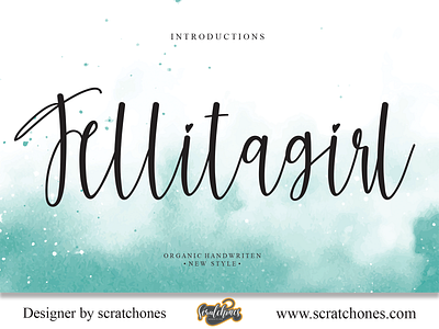 Jellitagirl | Script-Handwriting Font