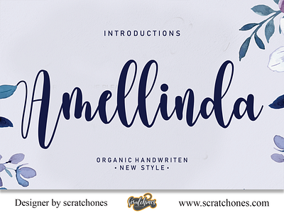 Amellinda | Script-Handwriting Font