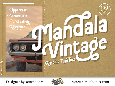 Mandala Vintage | Serif Font Creative