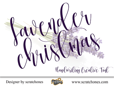 Lavender Christmas | Script-Handwriting Font branding brush font calligraphy dafont design download font free font hand writing handwriting handwritten illustration logo romantic font scratchones scratchones.com script ui ux vector wedding font