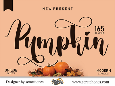 Pumpkin | Script-Handwriting Font