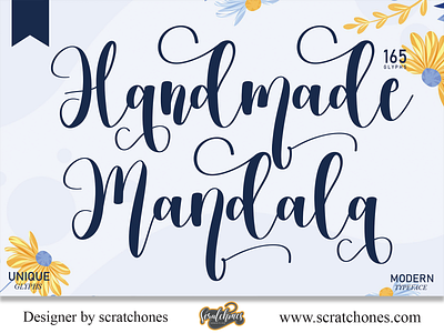 Handmade Mandala | Script-Handwriting Font