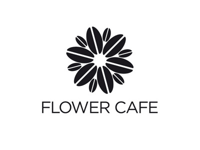 Flower Cafe brand design identity design logotype