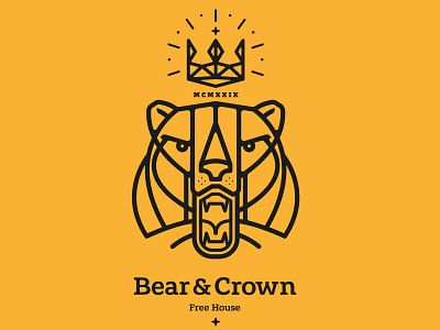 Bear & Crown 2 brand design identity design logotype