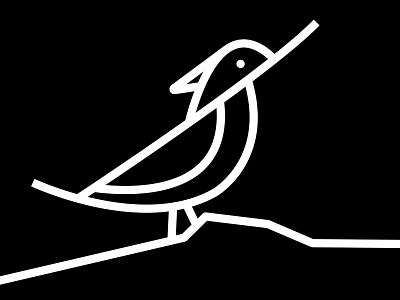 Duck 01 bird duck logotype simple thicklines