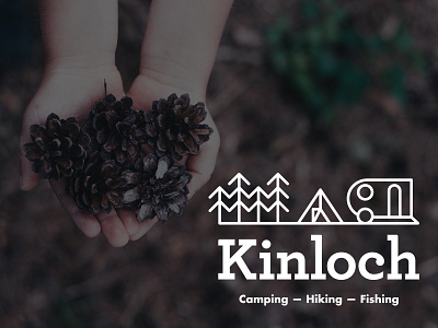 Kinloch Identity branding camping icons identity logotype skye