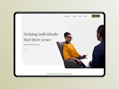Mental Health - Landing Page Exploration app app design concept design interface ios ipadpro sketchapp ui uidesign uiux ux visual design wdistudios
