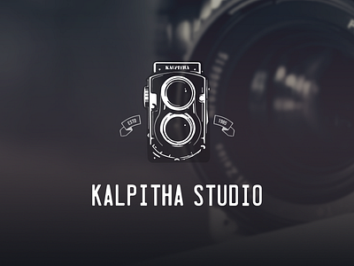 Photo Studio Logo camera design illustrator logo photo retro shutter studio