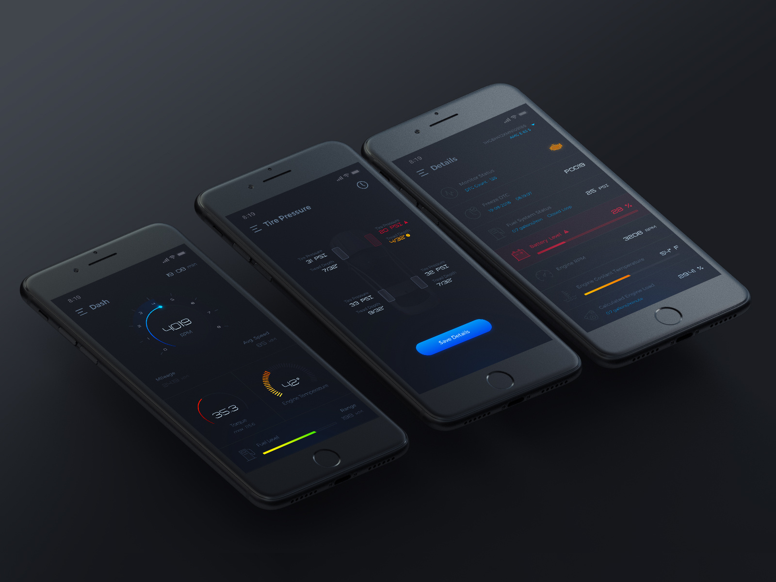 Car Dashboard App by Pixel Ninja on Dribbble