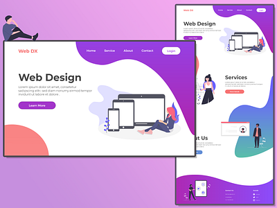 Website UI Design - Vector Illustration
