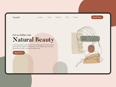 Beauty Website UI Design