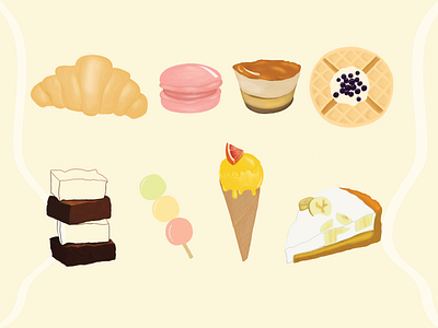 Desserts illustration