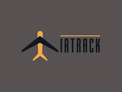 Logo Challenge Day-12 , prompt- Airline (Airtrack) adobeillustrator branding dailylogochallenge design figma graphic design illustration logo logodesign vector