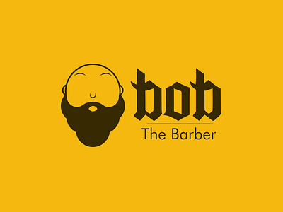 Logo Challenge Day-13 , prompt- Barbershop (Bob The Barber) adobeillustrator branding dailylogochallenge design figma graphic design illustration logo logodesign vector