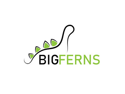 Logo Challenge Day-19 ,prompt- dinosaur amusement park(Bigferns) adobeillustrator branding dailylogochallenge design figma graphic design illustration logo logodesign vector