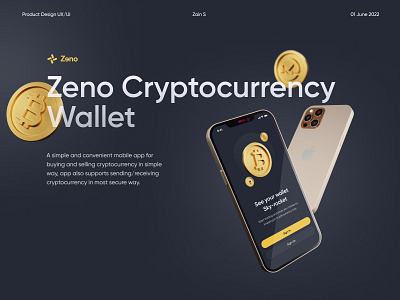 Case Study of zeno crypto wallet app - UX/UI Design