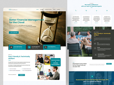 Financial management startup web design