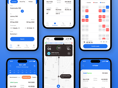 Pak railway - Train booking app app design branding ticket booking train ui uxui visual identity