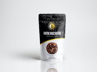 Americano Coffee Packaging Design coffee coffee label coffee packing graphics deisgn packaging deisgn pouch packaging product packaging