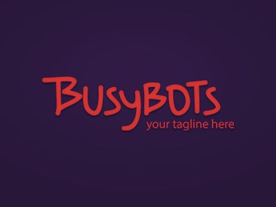 Busybots logo bots branding logo robot robots