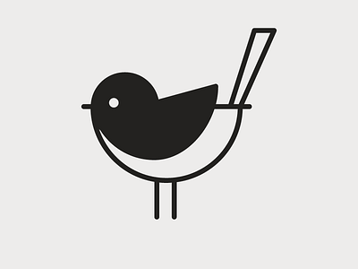 Magpie Robin bangladesh flat logo vector