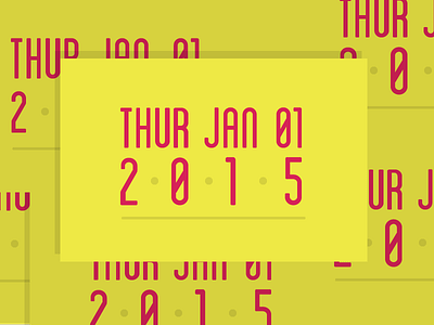366th Day On Dribbble date type