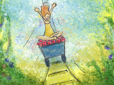 Riding Ruby On Rails childrens book illustration coursera illustration ruby on rails sunny