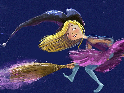 Little Witch childrensbook illustration kidlit