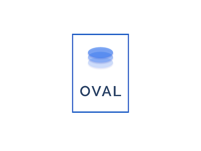 Oval geometric logo simple