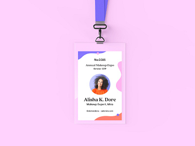 Beauty Search Engine Brand Identity: Conference Badge app beauty beauty app brand identity branddesign brandidentity branding branding studio c42d conference design identity identity design logo logo design makeup makeup app ui uidesign