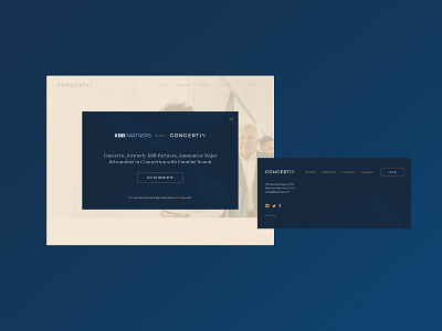 Concertiv Brand Identity: Website