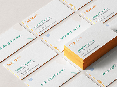 Brightline Brand Identity: Business Card behavioral health brand identity branddesign brandidentity branding branding studio business card c42d child care children design healthcare identity logo stationery website