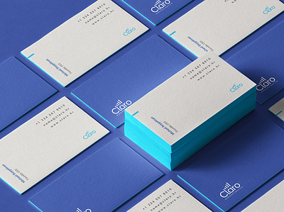 Claro Brand Identity: Business Cards brand identity branddesign brandidentity branding branding studio business card c42d design identity identity design logo stationery