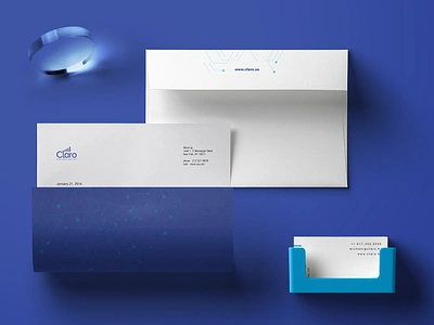 Claro Brand Identity: Stationery brand identity branddesign brandidentity branding branding studio businesscard c42d design identity identity design letterhead logo stationery