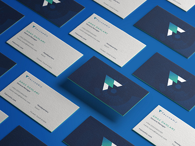 FalconViz Brand Identity: Business Cards