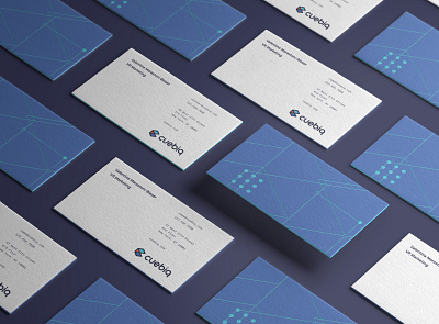 Cuebiq Brand Identity: Business Cards brand identity branddesign brandidentity branding branding studio business card c42d design identity identity design logo logodesign stationery